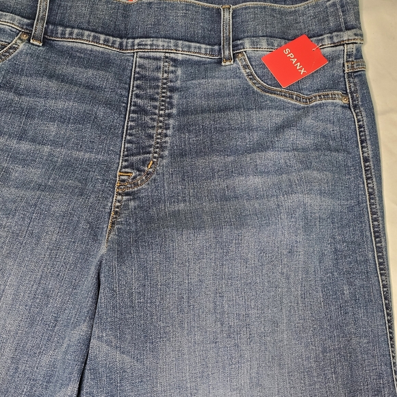 Spanx Wide Leg Stretch Jeans Women's Plus Size 2X - NWT Pull-on - Picture 3 of 10
